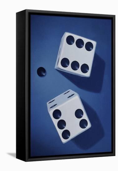 Close-up of a Pair of Dice-null-Framed Stretched Canvas