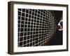 Close-up of a Person Holding a Tennis Racket-null-Framed Photographic Print