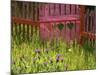 Close-up of a Picket Fence Gate-null-Mounted Photographic Print