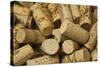 Close-Up of a Pile of Wine Cork Collection-Bill Bachmann-Stretched Canvas