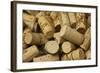 Close-Up of a Pile of Wine Cork Collection-Bill Bachmann-Framed Photographic Print