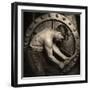 Close-Up of a Power House Mechanic Working on Steam Pump C.1920 (Photo)-Lewis Wickes Hine-Framed Giclee Print