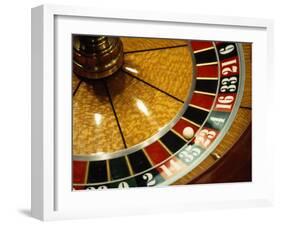 Close-up of a Roulette Wheel-Barry Winiker-Framed Premium Photographic Print