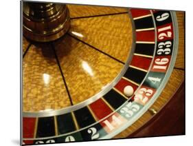 Close-up of a Roulette Wheel-Barry Winiker-Mounted Premium Photographic Print