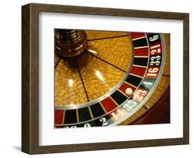 Close-up of a Roulette Wheel-Barry Winiker-Framed Photographic Print