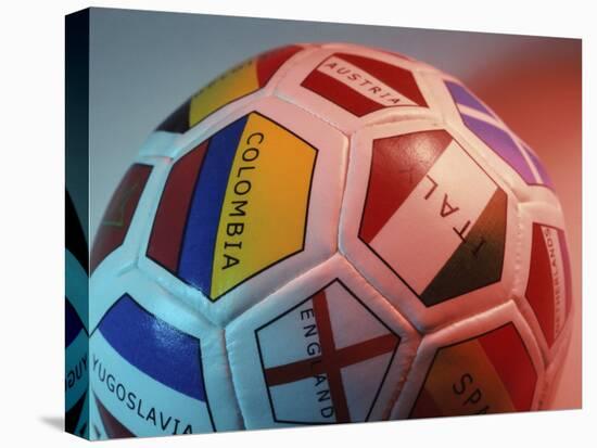 Close-up of a Soccer Ball-null-Stretched Canvas