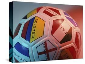 Close-up of a Soccer Ball-null-Stretched Canvas