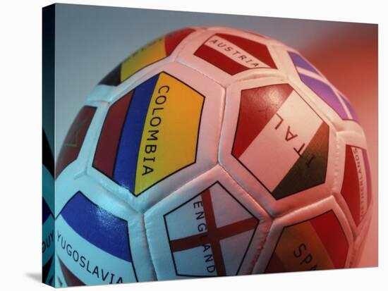 Close-up of a Soccer Ball-null-Stretched Canvas