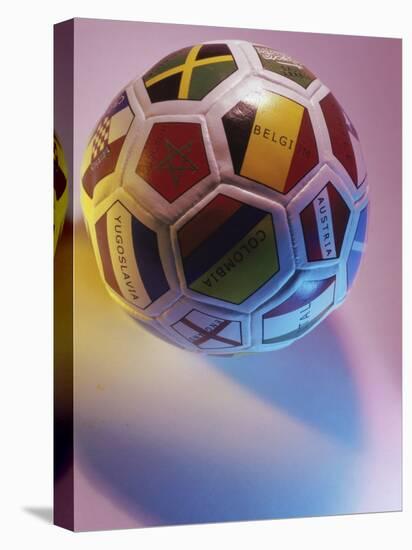 Close-up of a Soccer Ball-null-Stretched Canvas