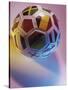 Close-up of a Soccer Ball-null-Stretched Canvas