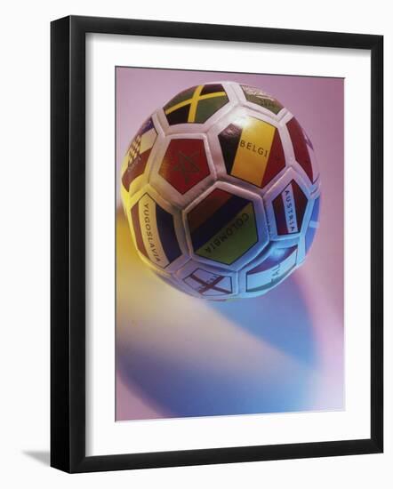 Close-up of a Soccer Ball-null-Framed Photographic Print