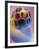 Close-up of a Soccer Ball-null-Framed Photographic Print