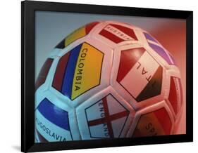 Close-up of a Soccer Ball-null-Framed Photographic Print