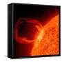Close-up of a Solar Eruptive Prominence-Stocktrek Images-Framed Stretched Canvas
