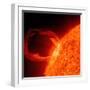 Close-up of a Solar Eruptive Prominence-Stocktrek Images-Framed Photographic Print