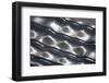 Close up of a wavy metal facade-John Gollings-Framed Photo