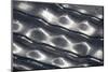 Close up of a wavy metal facade-John Gollings-Mounted Photo