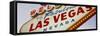 Close-up of a Welcome Sign, Las Vegas, Nevada, USA-null-Framed Stretched Canvas