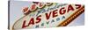Close-up of a Welcome Sign, Las Vegas, Nevada, USA-null-Stretched Canvas