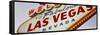 Close-up of a Welcome Sign, Las Vegas, Nevada, USA-null-Framed Stretched Canvas