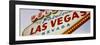 Close-up of a Welcome Sign, Las Vegas, Nevada, USA-null-Framed Premium Photographic Print