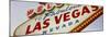 Close-up of a Welcome Sign, Las Vegas, Nevada, USA-null-Mounted Photographic Print