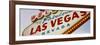 Close-up of a Welcome Sign, Las Vegas, Nevada, USA-null-Framed Photographic Print