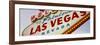 Close-up of a Welcome Sign, Las Vegas, Nevada, USA-null-Framed Photographic Print