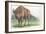 Close-Up of a Wisent Standing in the Forest (Bison Bonasus)-null-Framed Giclee Print