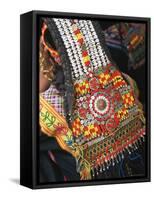 Close-up of a Woman's Headdress, Kalash Ku'Pa, Joshi (Spring Festival), Bumburet Valley, Pakistan-Upperhall Ltd-Framed Stretched Canvas