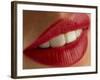 Close-up of a Woman's Mouth Showing Healthy Teeth-Phil Jude-Framed Photographic Print