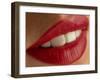 Close-up of a Woman's Mouth Showing Healthy Teeth-Phil Jude-Framed Photographic Print