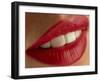 Close-up of a Woman's Mouth Showing Healthy Teeth-Phil Jude-Framed Photographic Print