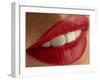 Close-up of a Woman's Mouth Showing Healthy Teeth-Phil Jude-Framed Photographic Print