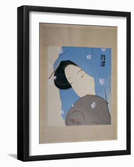 Close-Up of a Woman-null-Framed Giclee Print