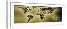 Close-Up of a World Map-null-Framed Photographic Print