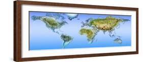 Close-Up of a World Map-null-Framed Photographic Print