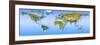 Close-Up of a World Map-null-Framed Photographic Print