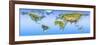 Close-Up of a World Map-null-Framed Photographic Print