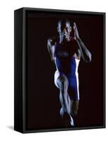 Close-up of a Young Man Running-null-Framed Stretched Canvas