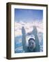 Close-up of a Young Man Swimming Underwater-null-Framed Photographic Print