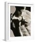 Close-up of a Young Man Working Out with a Dumbbell-null-Framed Premium Photographic Print