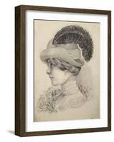 Close-Up of a Young Woman, Austria-null-Framed Giclee Print