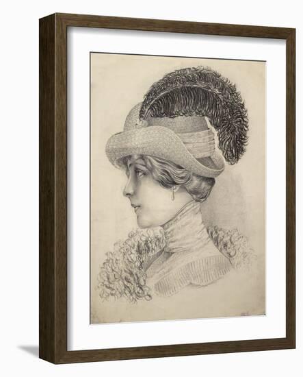 Close-Up of a Young Woman, Austria-null-Framed Giclee Print