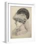 Close-Up of a Young Woman, Austria-null-Framed Giclee Print