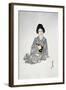 Close-Up of a Young Woman Sitting-null-Framed Giclee Print