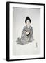Close-Up of a Young Woman Sitting-null-Framed Giclee Print