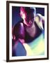 Close-up of a Young Woman Wearing Boxing Gloves-null-Framed Photographic Print