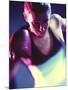 Close-up of a Young Woman Wearing Boxing Gloves-null-Mounted Photographic Print