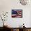 Close-up of American Flag-null-Framed Stretched Canvas displayed on a wall